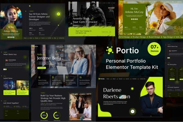 Portio – Portfolio Elementor Template Kit