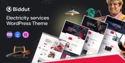Biddut - Electricity Services WordPress Theme