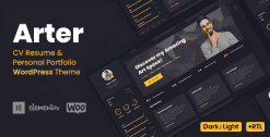 Arter - CV Resume WordPress Theme