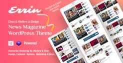 Errin - Personal Blog & Magazine  Revolutionary WordPress Theme
