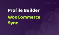 Profile Builder WooCommerce Sync AddOn