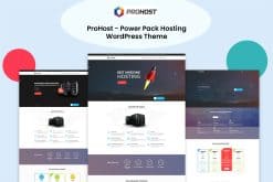 Download ProHost - Power Pack Hosting WordPress Theme GPL WordPress Plugin