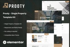 Prooty - Single Property Elementor Template Kit