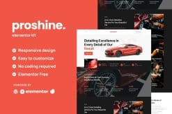 Proshine - Car Detailing & Auto Service Elementor Template Kit