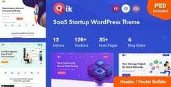 Download Qik - SaaS Startup WordPress Theme