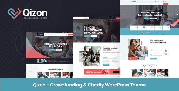 Download Qizon - Crowdfunding & Charity WordPress Theme