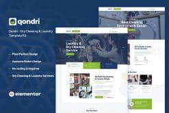 Qondri - Dry Cleaning & Laundry Elementor Template Kit