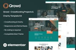 Qrowd - Crowdfunding Projects & Charity Template Kit