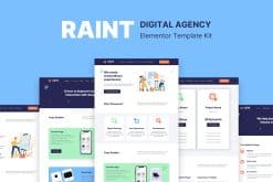 Raint - Digital Agency Elementor Template Kit