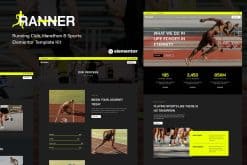 Ranner - Marathon Running Club & Sports Elementor Template Kit