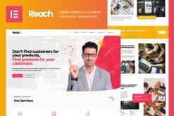 Reach - Digital Agency & Creative Elementor Template Kit