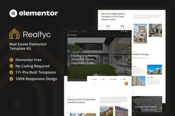 Realtyc - Real Estate Elementor Template Kit