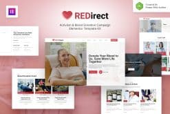 Redirect - Blood Donation Campaign & Activism Elementor Template Kit