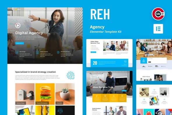 Reh - Agency Elementor Template Kit