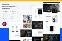 Rewired | Electrical Installation & Maintenance Services Elementor Template Kit