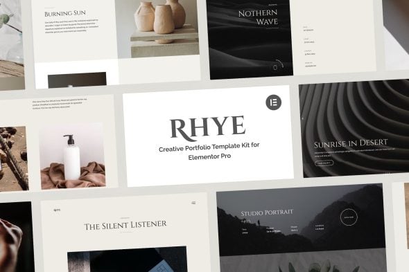 Rhye - Creative Portfolio Elementor Pro Template Kit