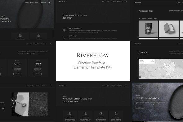 Riverflow - Creative Portfolio Elementor Template Kit