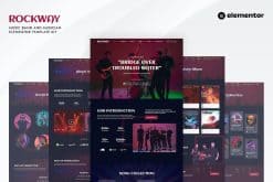 Rockway - Music Band & Musician Elementor Template Kit