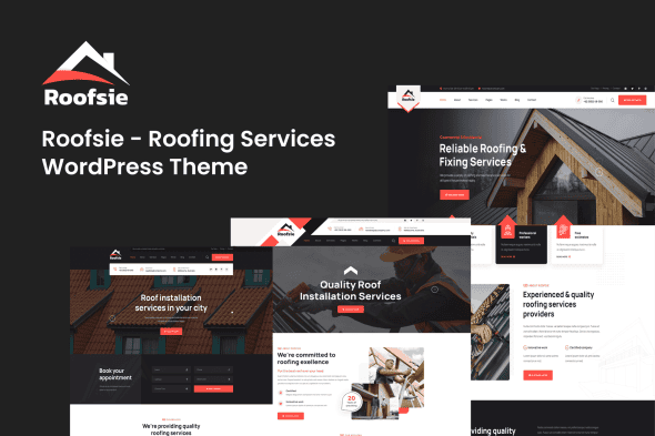 Download Roofsie - Roofing Services WordPress Theme GPL WordPress Plugin