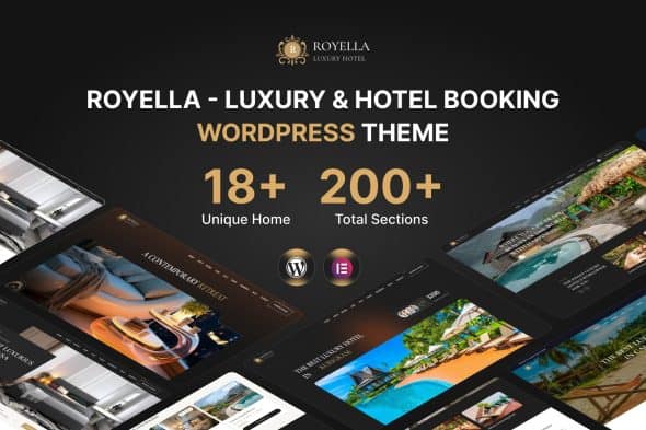 Download Royella - Luxury & Hotel Booking WordPress Theme GPL WordPress Plugin