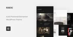 Download Rubenz – Creative Portfolio AJAX WordPress Theme