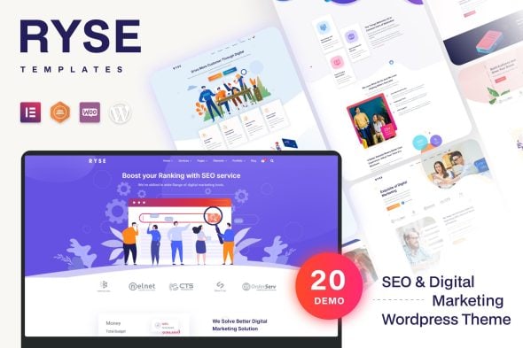Download Ryse - SEO & Digital Marketing Theme GPL WordPress Plugin