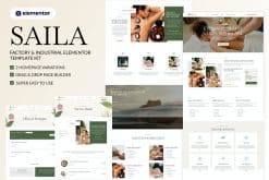 Saila - Spa & Massage Salon Beauty Elementor Template Kit