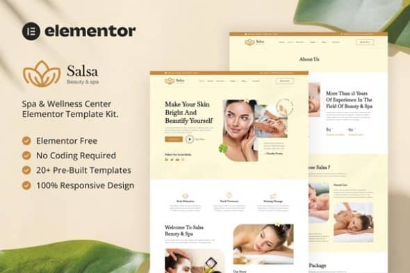 Salsa - Beauty & Spa Elementor Template Kit