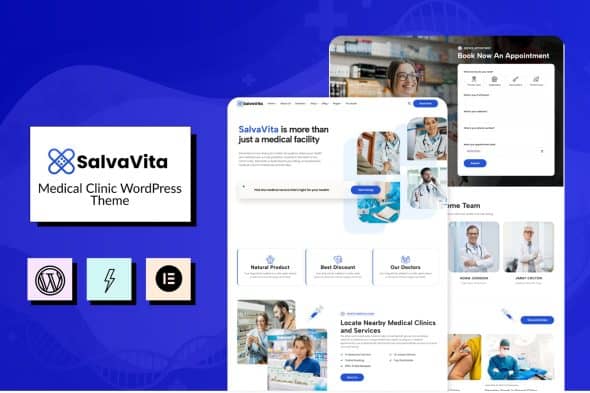 Download SalvaVita - Medical Clinic WordPress Theme GPL WordPress Plugin