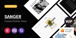 Download Sanger - Personal Portfolio for Creatives WordPress Theme