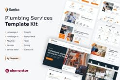 Sanica | Plumbing Services Elementor Template Kit