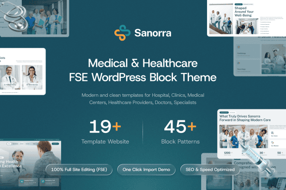 Download Sanorra - Medical & Healthcare FSE WP Block Theme GPL WordPress Plugin