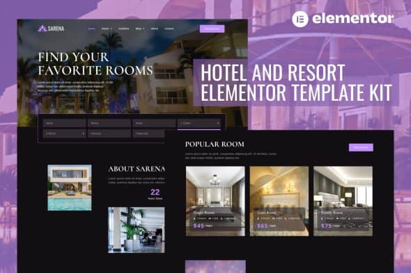 Sarena - Hotel & Resort Elementor Template Kit