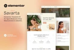 Savarta - Spa & Bodycare Shop Elementor Template Kit