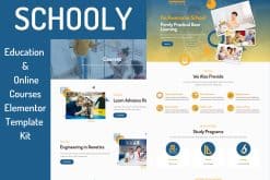 Schooly - Education & Online Courses Elementor Template Kit