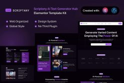 Scriptany - AI Text Generator Hub Elementor Pro Template Kit