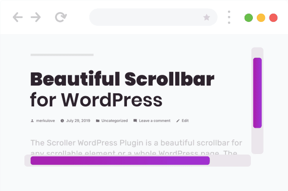Download Scroller - Beautiful Scrollbar for WordPress GPL WordPress Plugin