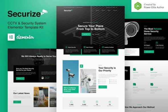 Securize - CCTV & Security Elementor Template Kit