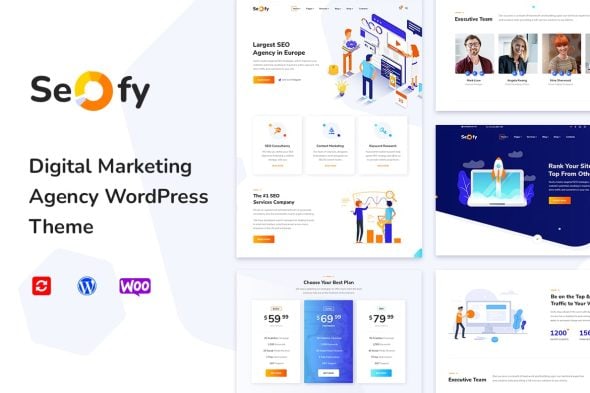 Download Seofy - Digital & Marketing WordPress Theme GPL WordPress Plugin