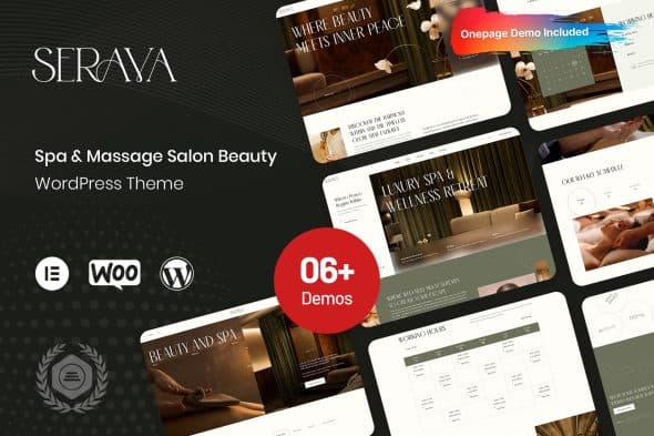 Download Serava - Spa & Massage Salon Beauty Theme GPL WordPress Plugin