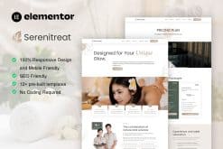 SereniTreat – Spa & Beauty Care Elementor Pro Template Kit