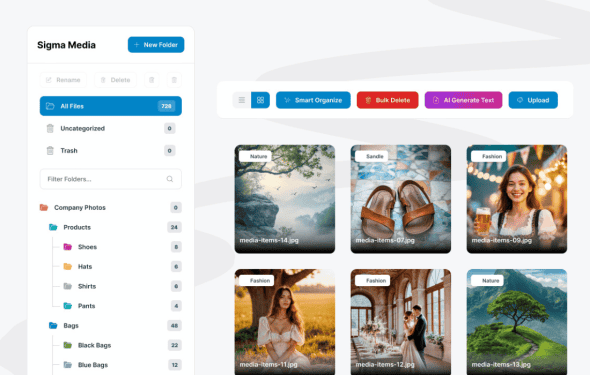 Download Sigma Media Manager GPL WordPress Plugin