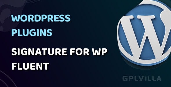 Download Signature AddOn for WP Fluent Forms WordPress Plugin GPL