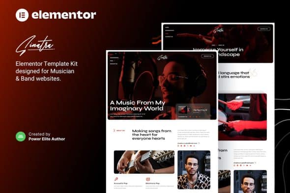 Sinatra - Musician & Band Elementor Template Kit