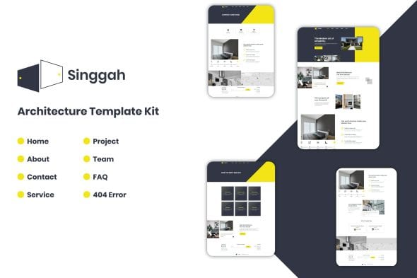 Singgah - Architecture Elementor Pro Template Kit