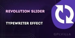 Download Slider Revolution Typewriter Effect