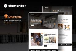 Smartech - Smart Home Installation Elementor Template Kit