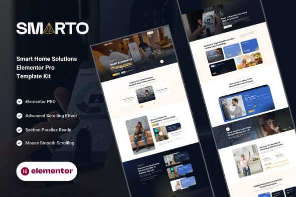 Download Smarto – Smart Home Solutions Elementor Pro Template Kit