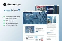 SmartView - CCTV & Security Elementor Template Kit