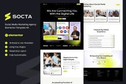 Socta - Social Media Marketing Agency Elementor Template Kit